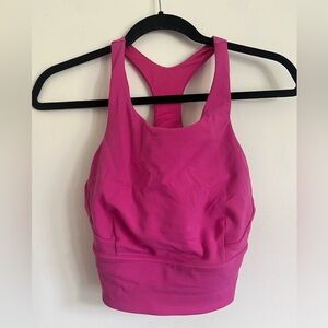 Lululemon Wunder Train Long-Line Bra Medium Support, C/D Cups Sonic Pink US 10